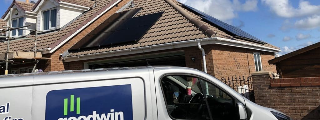 Solar panel installation North Wales