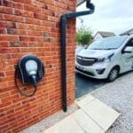 EV charge point installed in north wales 
